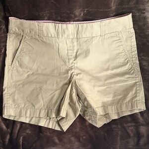 J. Crew Beige Women's Shorts with Pink Lining
